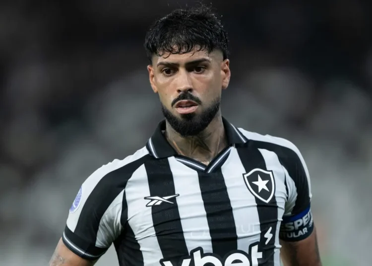 Barboza jogador do Botafogo durante partida contra o Racing